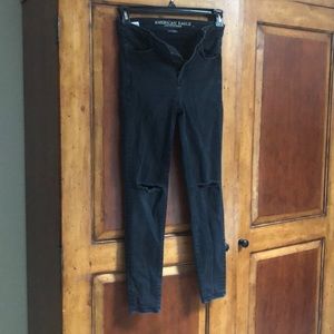 American Eagle Black Denim Jeggings